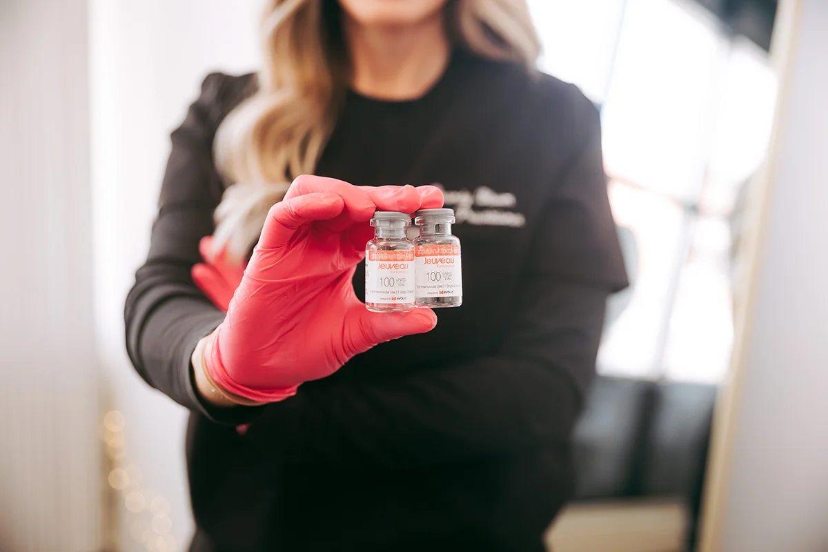 toxvials Brandy holding botox vials